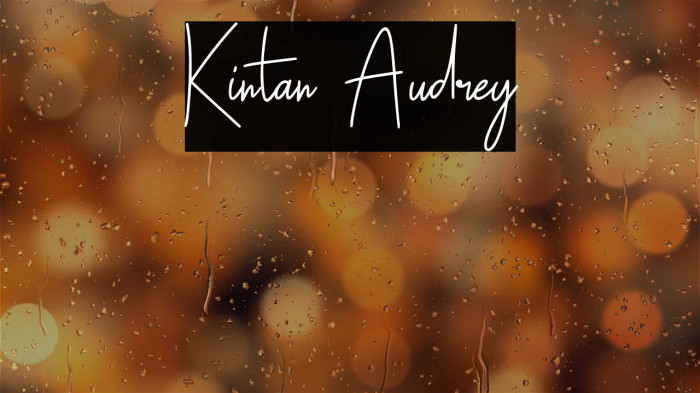 Kintan Audrey Example 2