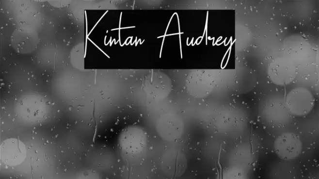 Kintan Audrey Font examples