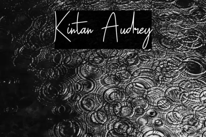 Kintan Audrey Font examples