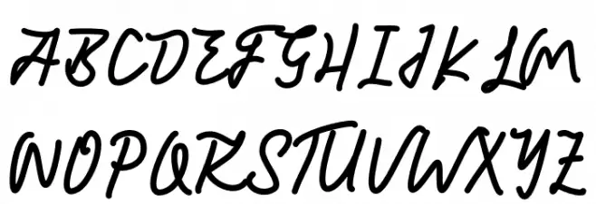 Kintanya Font UPPERCASE