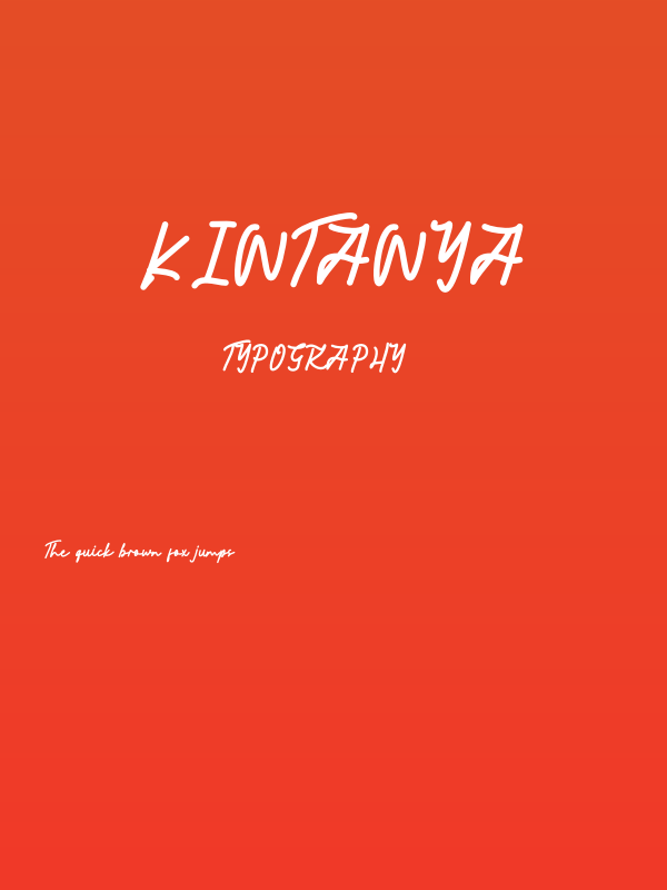 Kintanya Poster