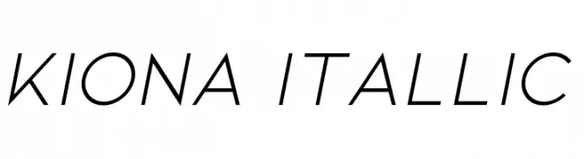 Kiona Itallic  Fuentes Gratis Descargar