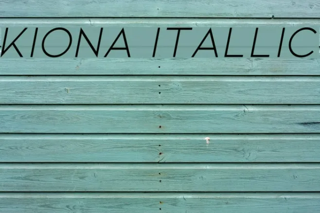 Kiona Itallic Example 1