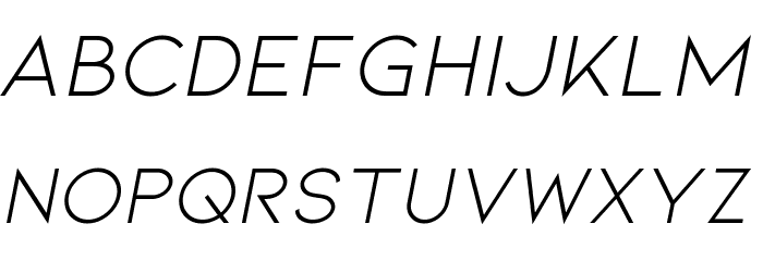 Kiona Itallic Font LOWERCASE