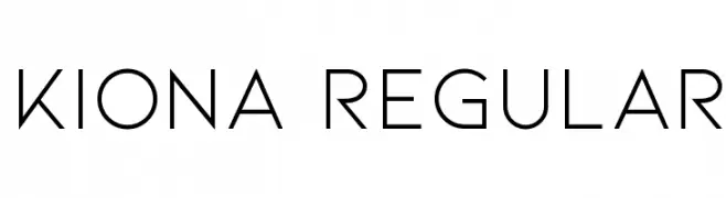 Kiona Regular  Fuentes Gratis Descargar