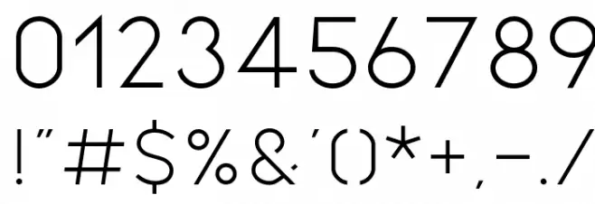 Kiona Regular Font OTHER CHARS