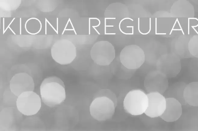 Kiona Regular Font examples