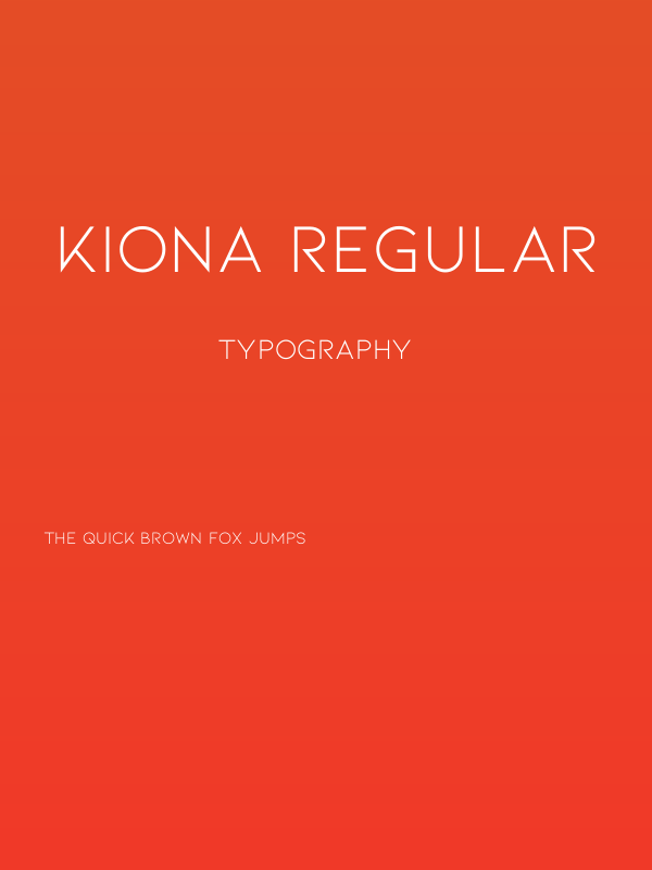 Kiona Regular Poster