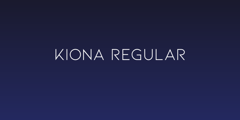 Kiona Regular Social Header