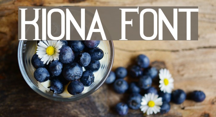 Kiona Font examples