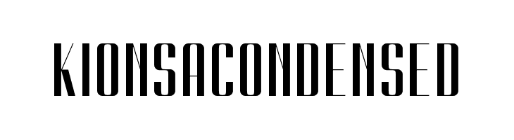Kionsa Condensed  Descarca Fonturi Gratis