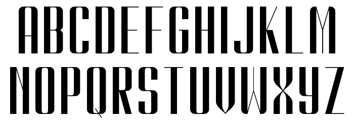 Kionsa Condensed Font LOWERCASE