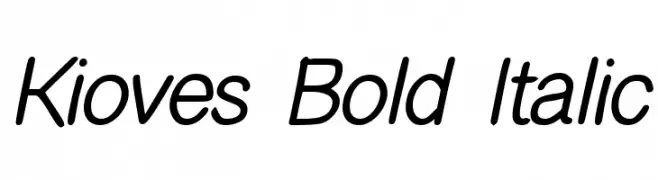 Kioves Bold Italic  免费字体下载