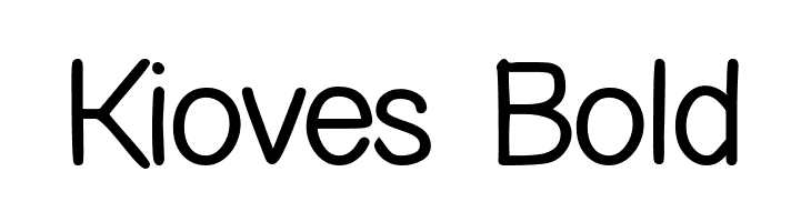 Kioves Bold  Скачать бесплатные шрифты