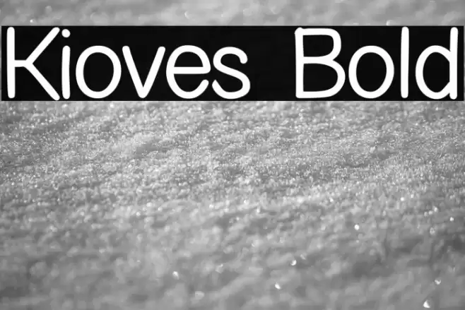 Kioves Bold Font examples