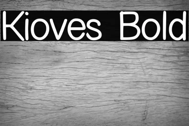 Kioves Bold Font examples