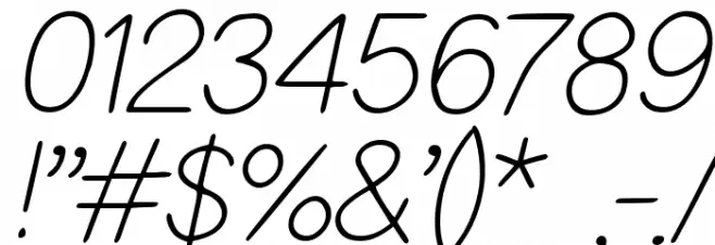 Kioves Italic Font OTHER CHARS