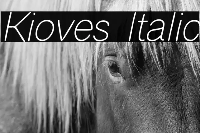 Kioves Italic Font examples