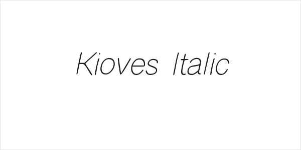 Kioves Italic Logo