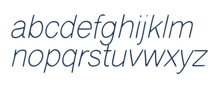 Kioves Italic Lowercase