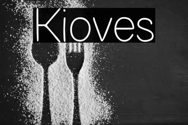 Kioves Font examples