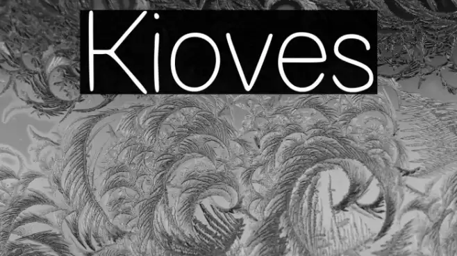 Kioves Font examples