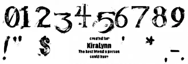 KiraLynn Font OTHER CHARS