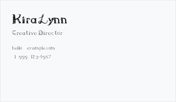 KiraLynn Business Card