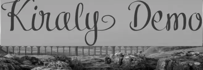 Kiraly Demo Font examples
