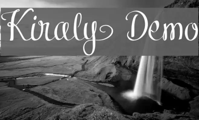 Kiraly Demo Font examples