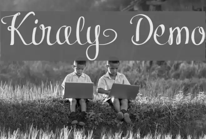 Kiraly Demo Font examples
