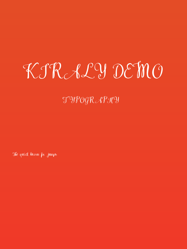 Kiraly Demo Poster