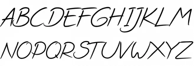 Kirana Script Regular Schriftart Groß