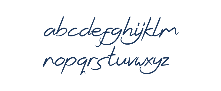 Kirana Script Regular Lowercase