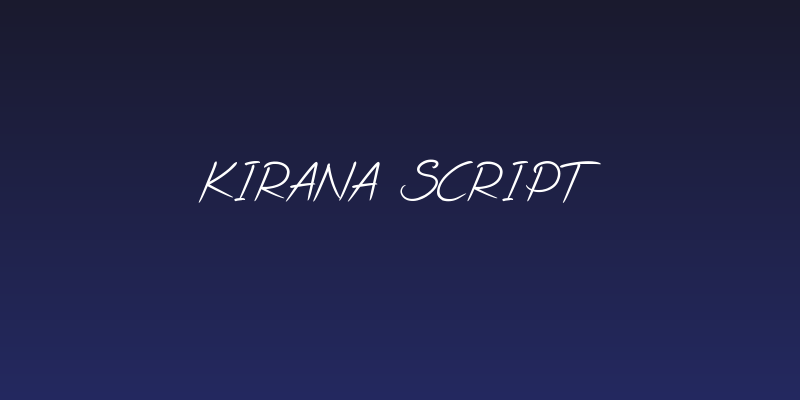 Kirana Script Social Header