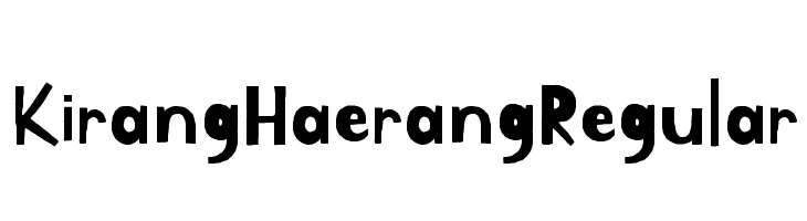 Kirang Haerang Regular  baixar fontes gratis