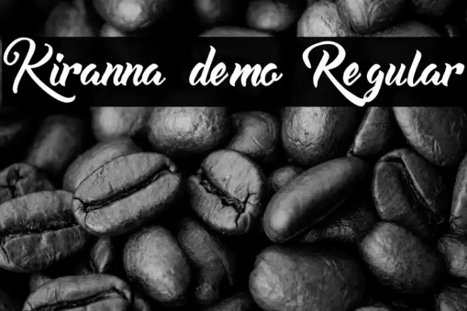 Kiranna demo Regular Font examples