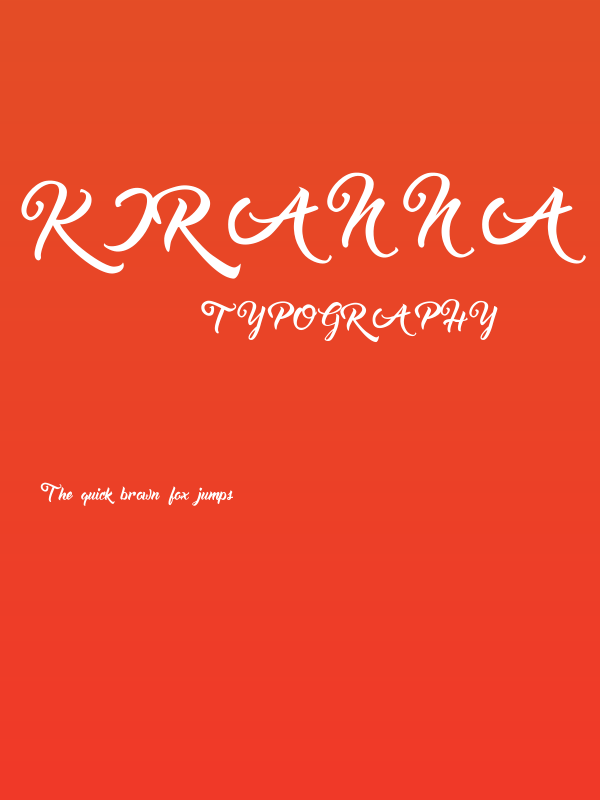 Kiranna demo Regular Poster