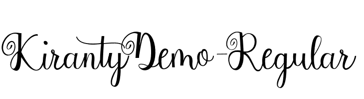 KirantyDemo-Regular  Fuentes Gratis Descargar