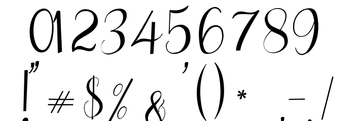 KirantyDemo-Regular Font OTHER CHARS