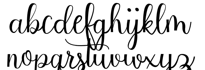 KirantyDemo-Regular Font LOWERCASE