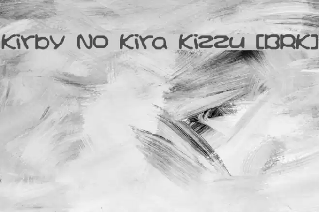 Kirby No Kira Kizzu [BRK] Font examples