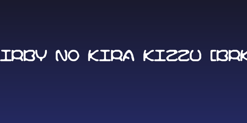 Kirby No Kira Kizzu [BRK] Social Header