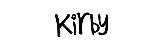 Kirby  Frei Schriftart Herunterladen