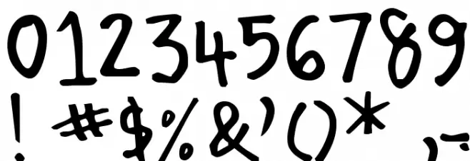 Kirby Font OTHER CHARS