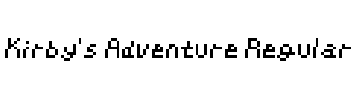 Kirby's Adventure Regular  baixar fontes gratis
