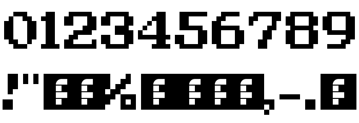 Kirby's Adventure Regular Font OTHER CHARS