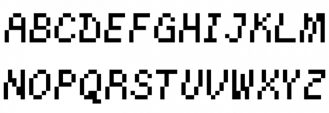 Kirby's Adventure Regular फ़ॉन्ट अपरकेस