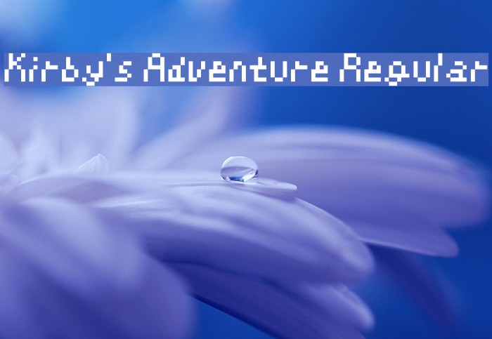 Kirby's Adventure Regular Font examples