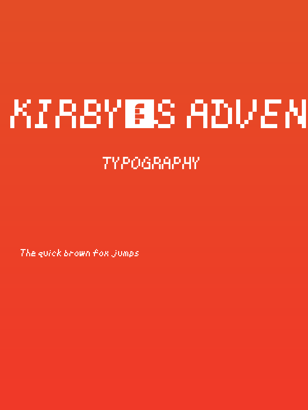 Kirby's Adventure Regular Poster